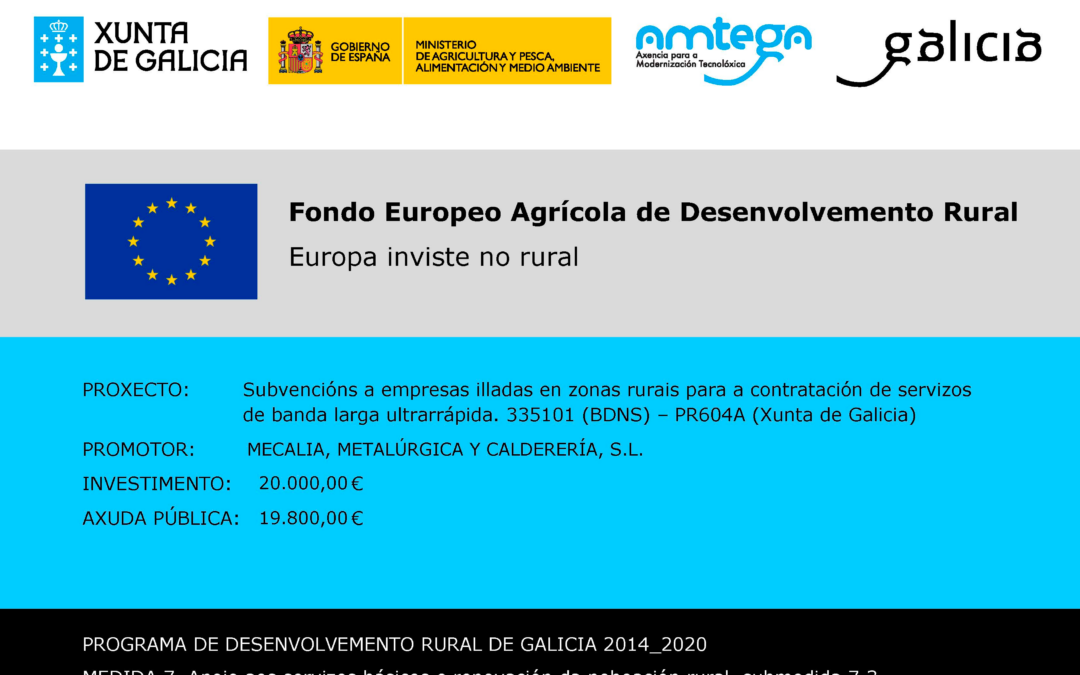 FONDO EUROPEO AGRÍCOLA DE DESENVOLEMENTO RURAL